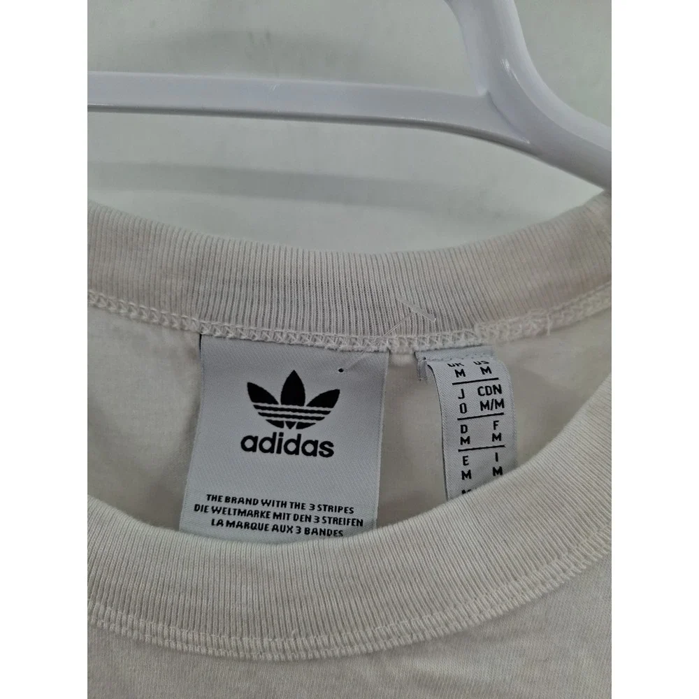 Adidas Mens White FS GRP 4 FM2222 Short Sleeves Pullover‎ T Shirt Size Medium